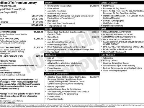 Certified 2024 Cadillac XT6 Premium Luxury w/ Platinum Package image 4
