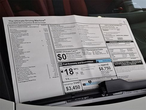 New 2026 BMW M4 xDrive Competition w/ Parking Assistance Package image 19
