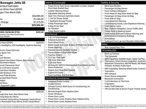 Used 2026 Volkswagen Jetta SE w/ Black Wheel Package FWD image 17