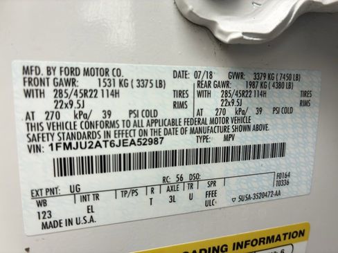 Used 2018 Ford Expedition Limited w/ Equipment Group 302A image 55