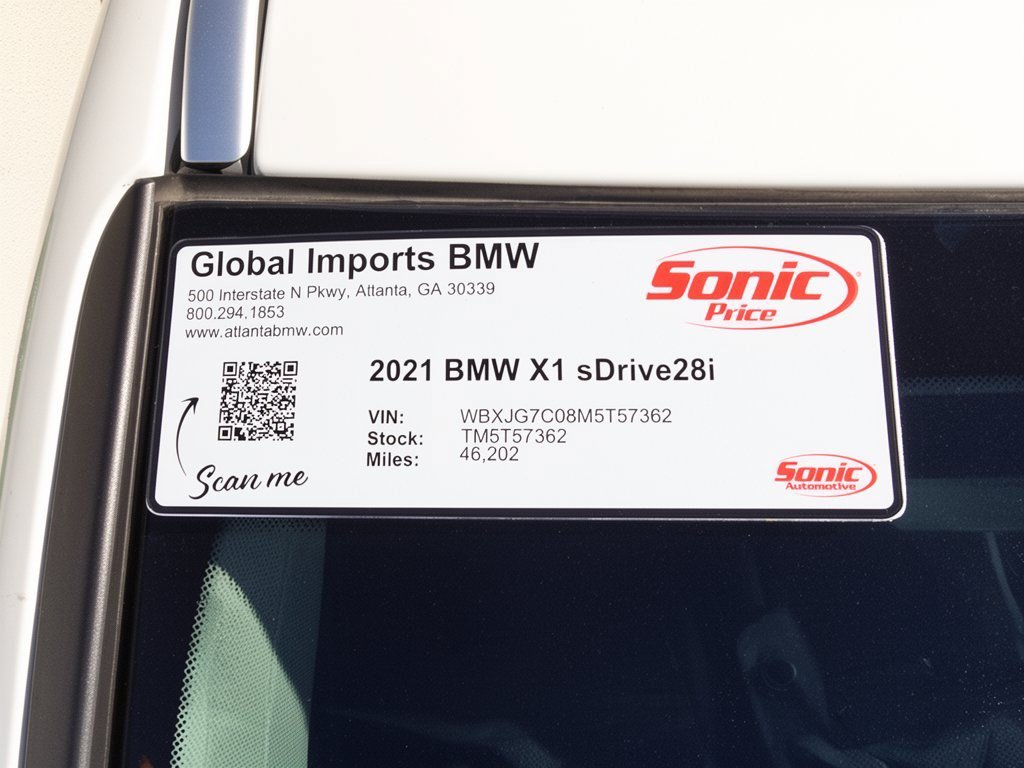 Used 2021 BMW X1 sDrive28i w/ Convenience Package FWD image 31