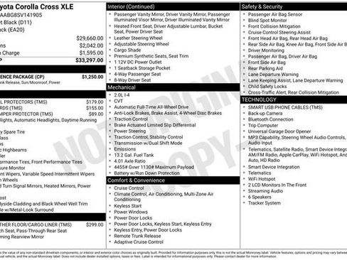 Used 2025 Toyota Corolla Cross XLE w/ Convenience Package AWD/4WD image 49