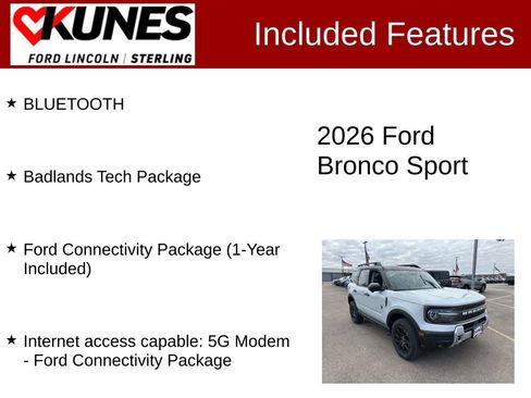 New 2026 Ford Bronco Sport Badlands w/ Badlands Tech Package image 4