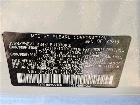 Used 2019 Subaru Crosstrek 2.0i Premium w/ Eyesight System AWD/4WD image 19