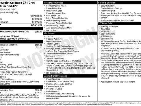 Used 2019 Chevrolet Colorado Z71 AWD/4WD image 20