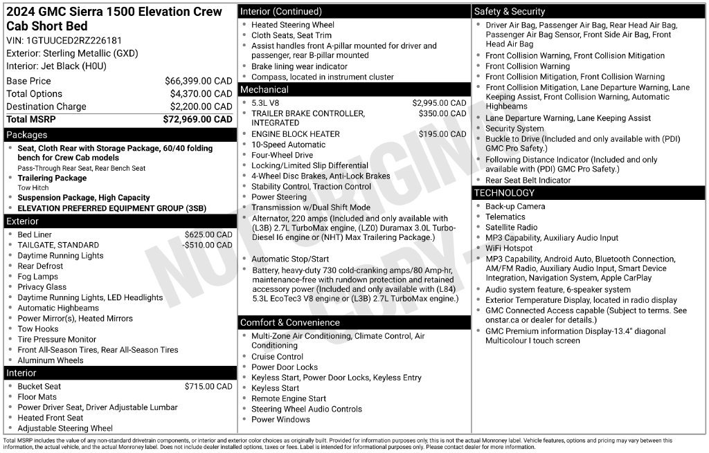 Used 2024 GMC Sierra 1500 Elevation AWD/4WD image 37