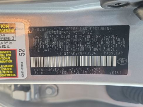 Certified 2023 Toyota Camry SE FWD image 23