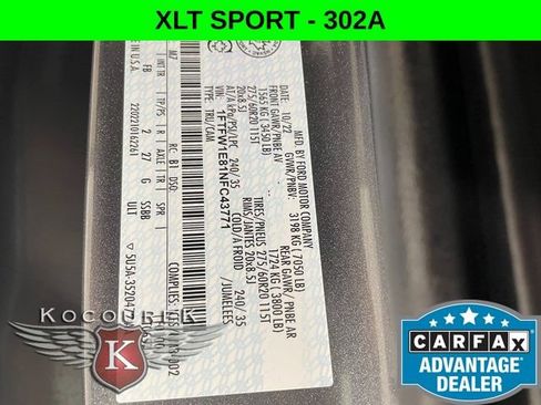 Used 2022 Ford F150 XLT w/ Equipment Group 302A High AWD/4WD image 26
