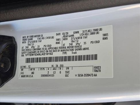 Used 2020 Ford F150 XLT w/ Equipment Group 301A Mid AWD/4WD image 14