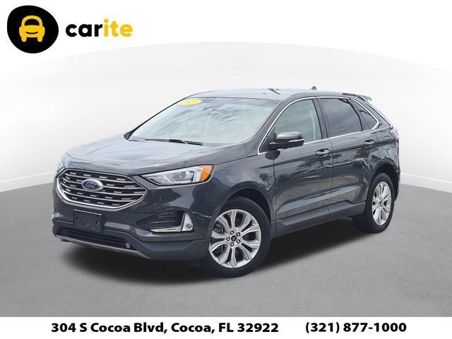 Used 2021 Ford Edge Titanium w/ Cargo Accessory Package AWD/4WD image 1