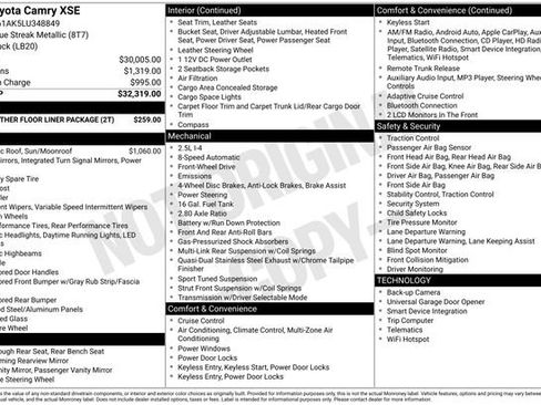 Used 2020 Toyota Camry XSE image 38