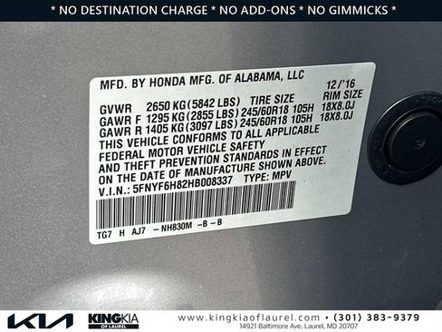 Used 2017 Honda Pilot EX-L image 31