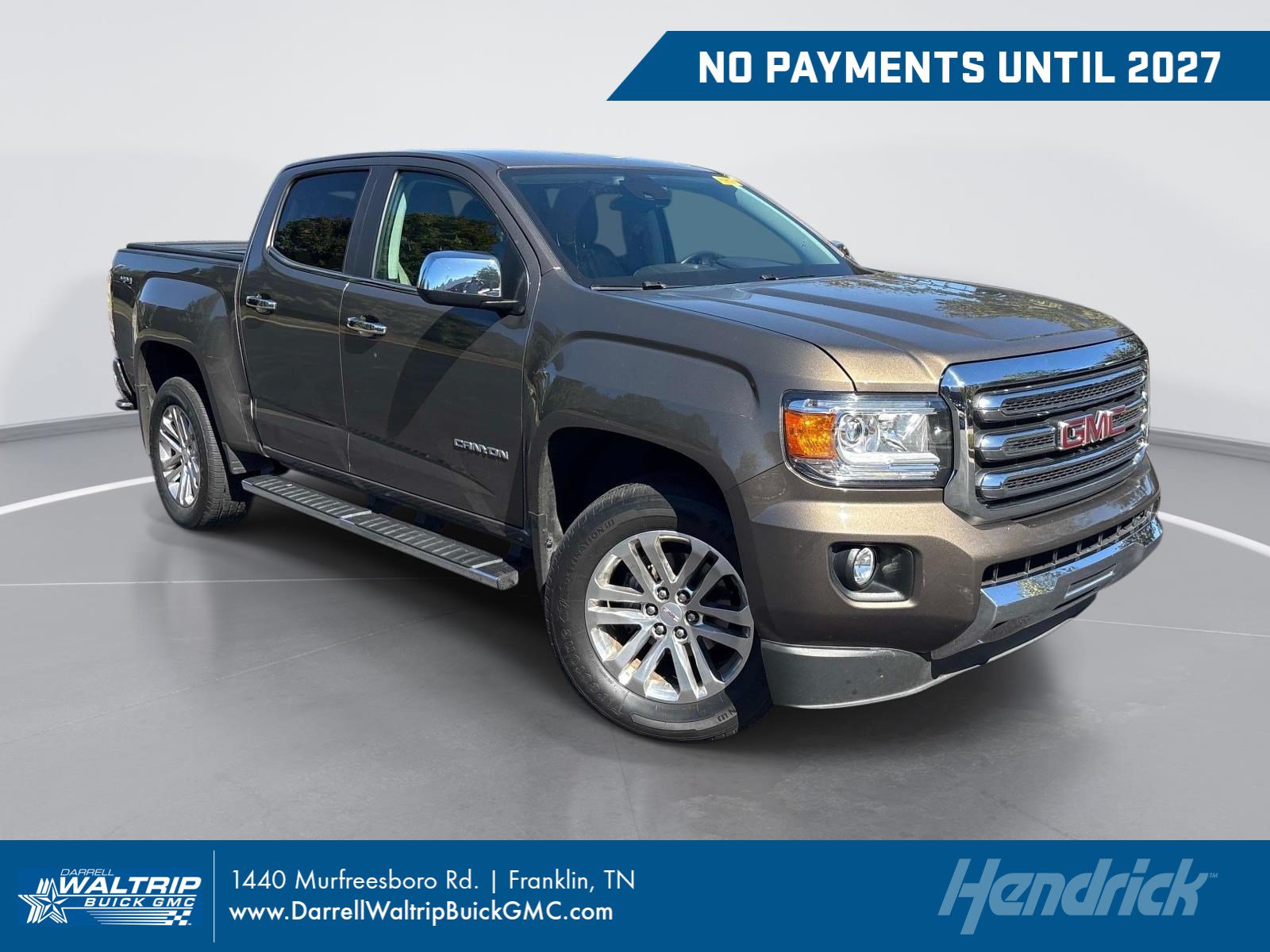 Used 2015 GMC Canyon SLT w/ Driver Alert Package AWD/4WD image 1