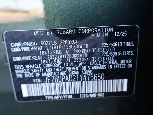 New 2026 Subaru Outback Premium image 21