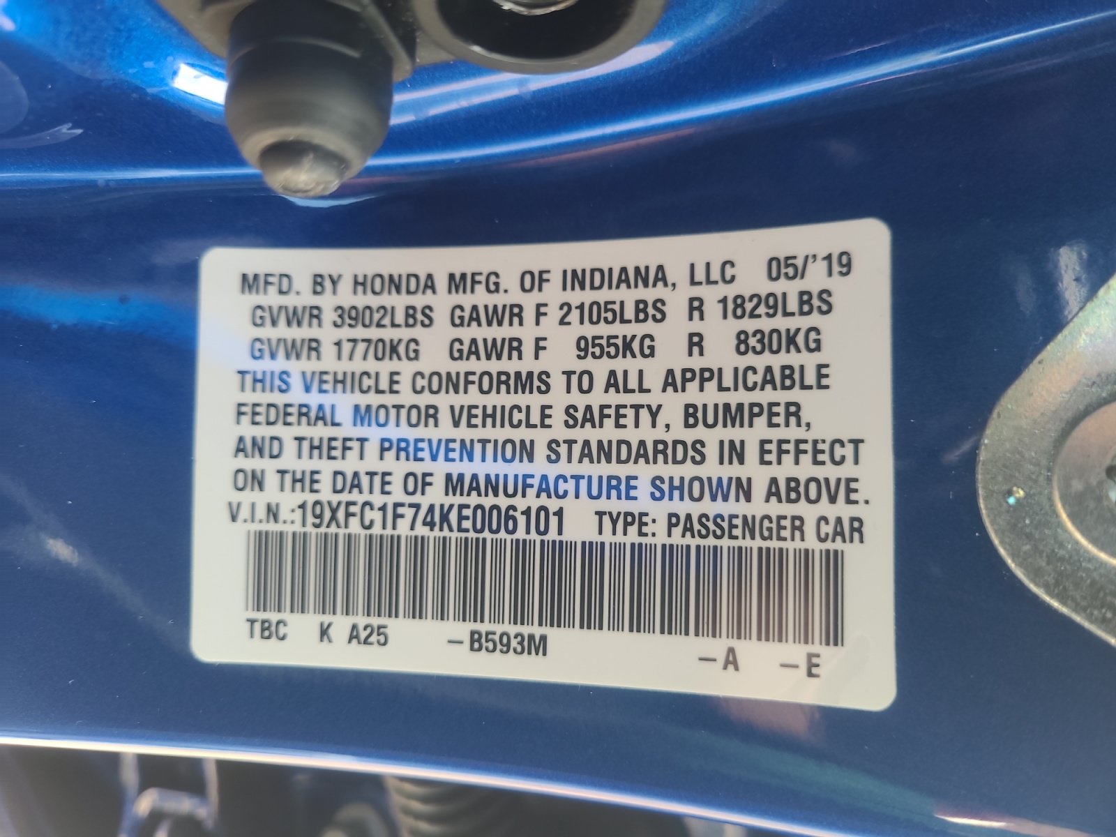 Used 2019 Honda Civic EX-L image 25