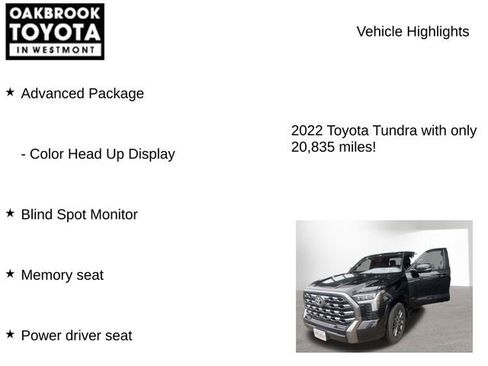 Used 2022 Toyota Tundra Platinum w/ Advanced Package AWD/4WD image 7
