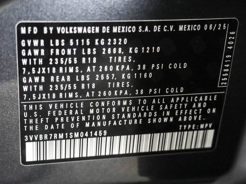 Used 2025 Volkswagen Tiguan S w/ 18" Wheel Package image 49