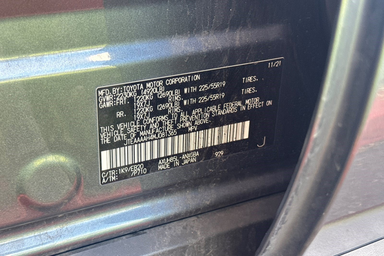 Used 2021 Toyota Venza XLE w/ Carpet Mat Package (TMS) AWD/4WD image 28