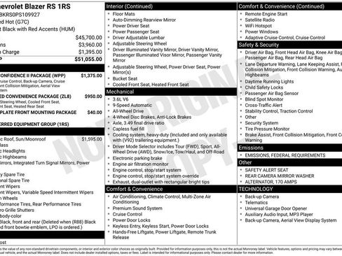 Used 2023 Chevrolet Blazer RS w/ Driver Confidence II Package image 4