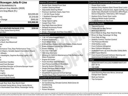 Used 2021 Volkswagen Jetta R-Line w/ R-Line Cold Weather Package image 5
