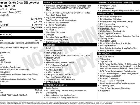 Used 2025 Hyundai Santa Cruz SEL FWD image 4