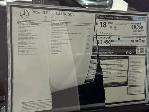 New 2026 Mercedes-Benz GLE 580 4MATIC image 29