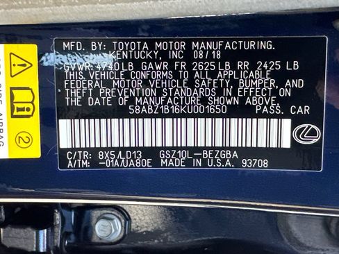 Used 2019 Lexus ES 350 w/ Premium Package FWD image 35