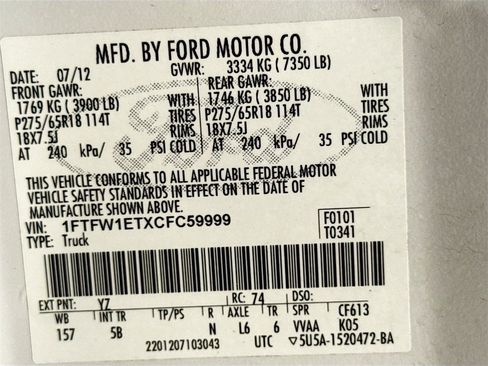 Used 2012 Ford F150 FX4 w/ FX Luxury Pkg image 29
