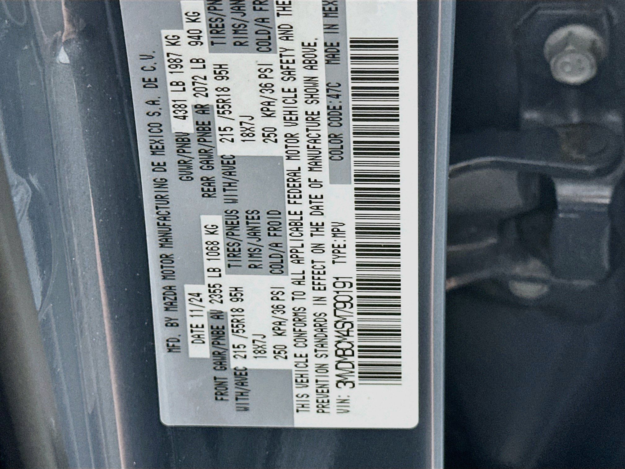 Used 2025 MAZDA CX-30 AWD 2.5 S w/ Preferred Package image 12