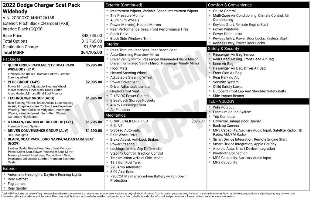 Used 2022 Dodge Charger Scat Pack RWD image 8