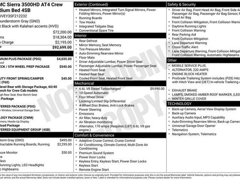 Used 2025 GMC Sierra 3500 AT4 w/ AT4 Premium Plus Package AWD/4WD image 10