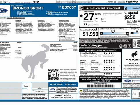 Used 2025 Ford Bronco Sport Outer Banks w/ Outer Banks Tech Package+ image 4