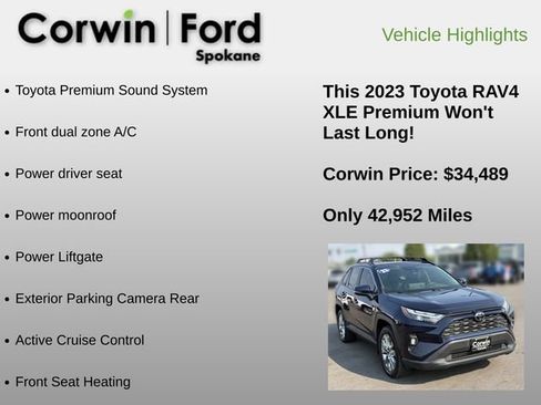Used 2023 Toyota RAV4 XLE Premium AWD/4WD image 6
