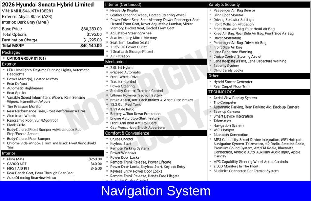 Used 2026 Hyundai Sonata Limited FWD image 6