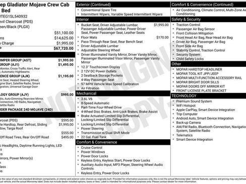 Used 2025 Jeep Gladiator Mojave w/ Steel Bumper Group image 34