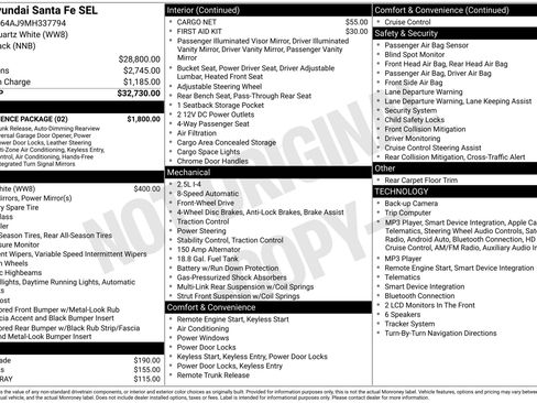 Used 2021 Hyundai Santa Fe SEL w/ Convenience Package FWD image 2