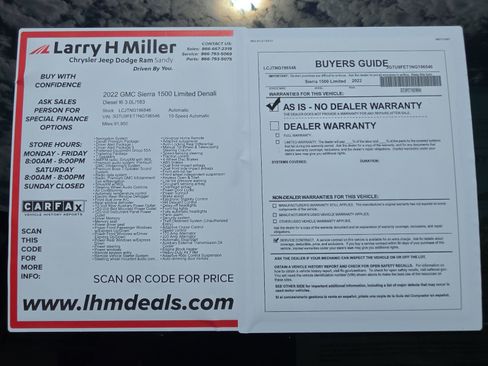 Used 2022 GMC Sierra 1500 Denali w/ Denali Premium Package AWD/4WD image 35