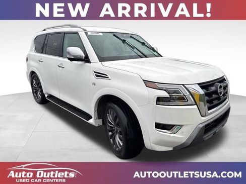 Used 2021 Nissan Armada Platinum w/ Captain's Chairs Package image 1
