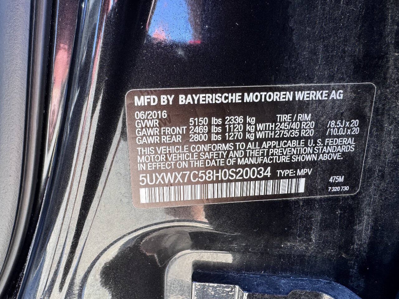 Used 2017 BMW X3 xDrive35i AWD/4WD image 14
