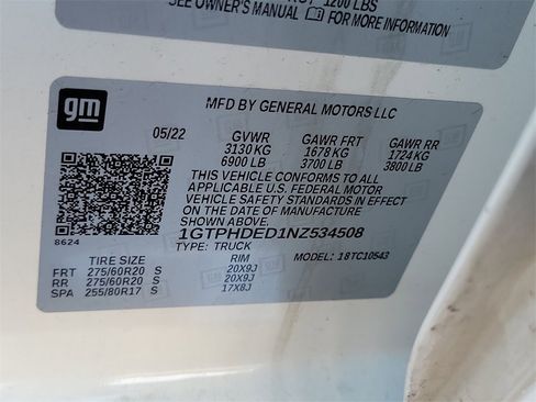 Certified 2022 GMC Sierra 1500 SLT w/ SLT Premium Plus Package image 33