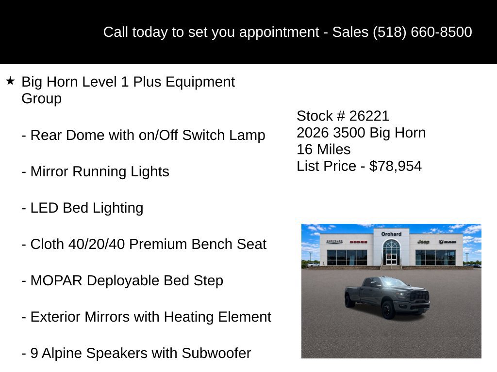 New 2026 RAM 3500 Big Horn AWD/4WD image 20