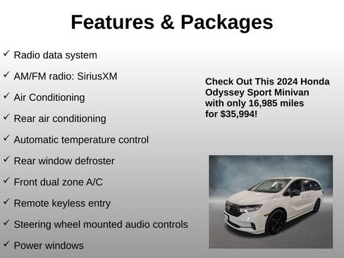 Certified 2024 Honda Odyssey Sport image 8