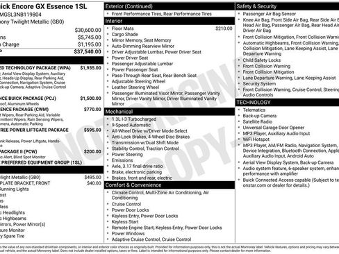 Used 2022 Buick Encore GX Essence w/ Advanced Technology Package AWD/4WD image 3