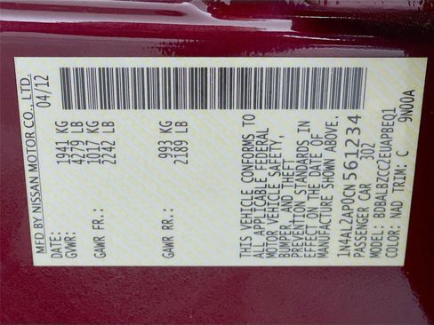 Used 2012 Nissan Altima 2.5 SL w/ 2.5SL Pkg image 34