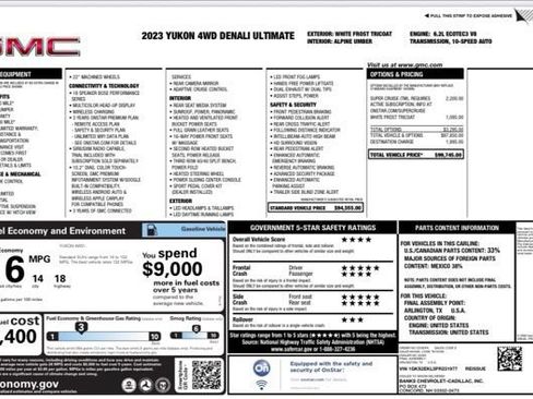 Used 2023 GMC Yukon Denali Ultimate AWD/4WD image 31