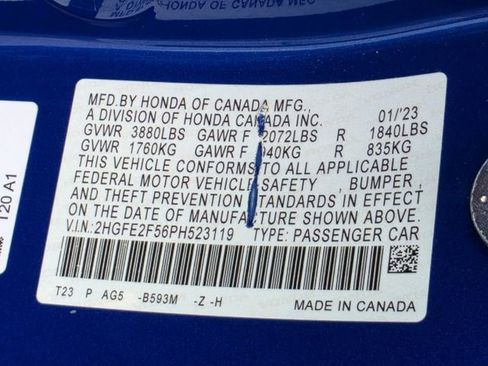 Certified 2023 Honda Civic Sport image 32