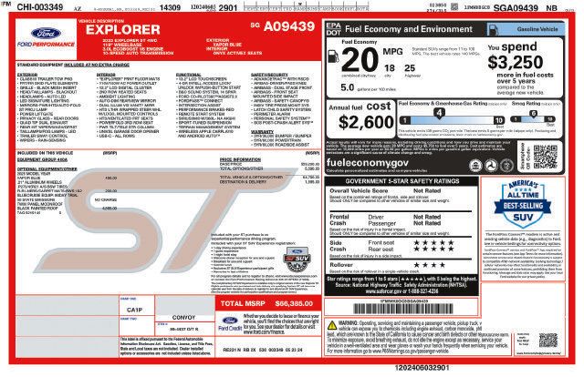 Used 2025 Ford Explorer ST AWD/4WD image 2