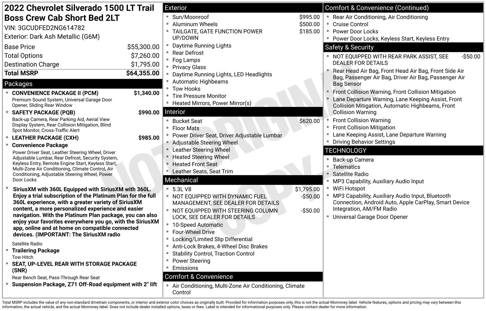 Used 2022 Chevrolet Silverado 1500 LT Trail Boss w/ Convenience Package II AWD/4WD image 13