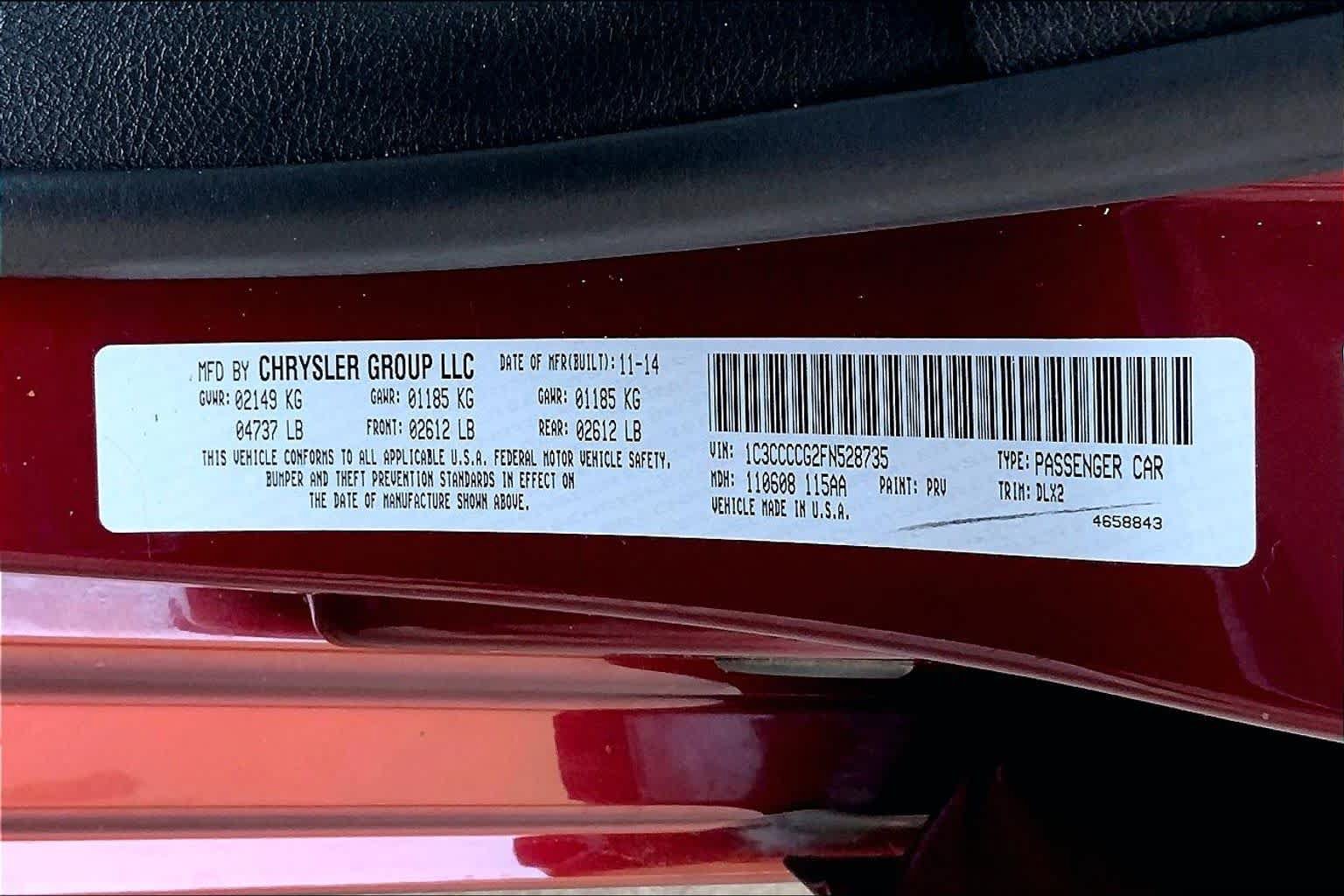 Used 2015 Chrysler 200 C w/ Navigation & Sound Group I FWD image 34