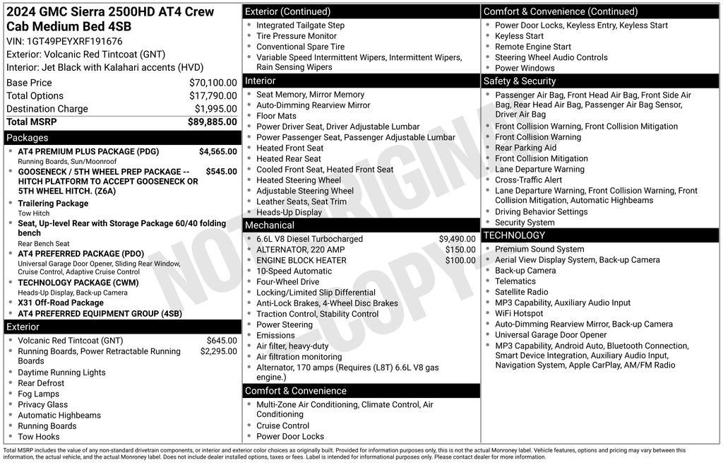 Used 2024 GMC Sierra 2500 AT4 w/ AT4 Premium Plus Package AWD/4WD image 53